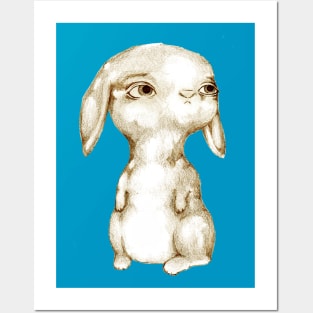 Sketchy rabbit Posters and Art